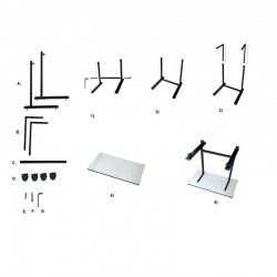 MOVABLE COMPUTER TABLE WITH ADJUSTABLE HEIGHT (CT-OT-030)