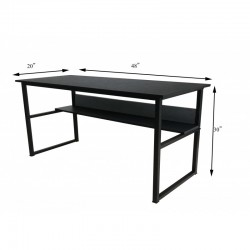 COMPUTER STUDY TABLE WITH BOOK SHELF (CT-OT-043) BLACK FOR SALE ONLINE IN PAKISTAN