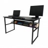COMPUTER STUDY TABLE WITH BOOK SHELF (CT-OT-043) BLACK FOR SALE ONLINE IN PAKISTAN