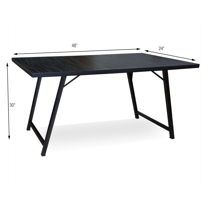 Portable Computer Table 48x24 BLACK (CT-OT-054)| Computertable.pk