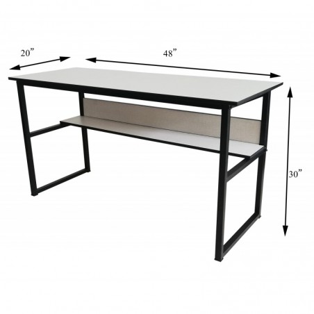 Portable COMPUTER STUDY TABLE WITH BOOK SHELF (CT-OT-043) OFF-WHITE ...