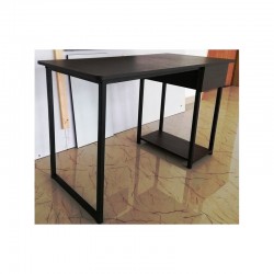 PORTABLE COMPUTER STUDY TABLE WITH DRAWER & PC CPU SHELF DARK BROWN (CT-OT-038)