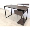 PORTABLE COMPUTER STUDY TABLE WITH DRAWER & PC CPU SHELF DARK BROWN (CT-OT-038)